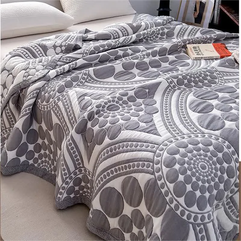 Brand New High Elastic Wear Resistance Soft Sleep Aid Bed Blanket Ten Layers Of Gauze Cotton Blanket Cloud Gauze Puff Towel
