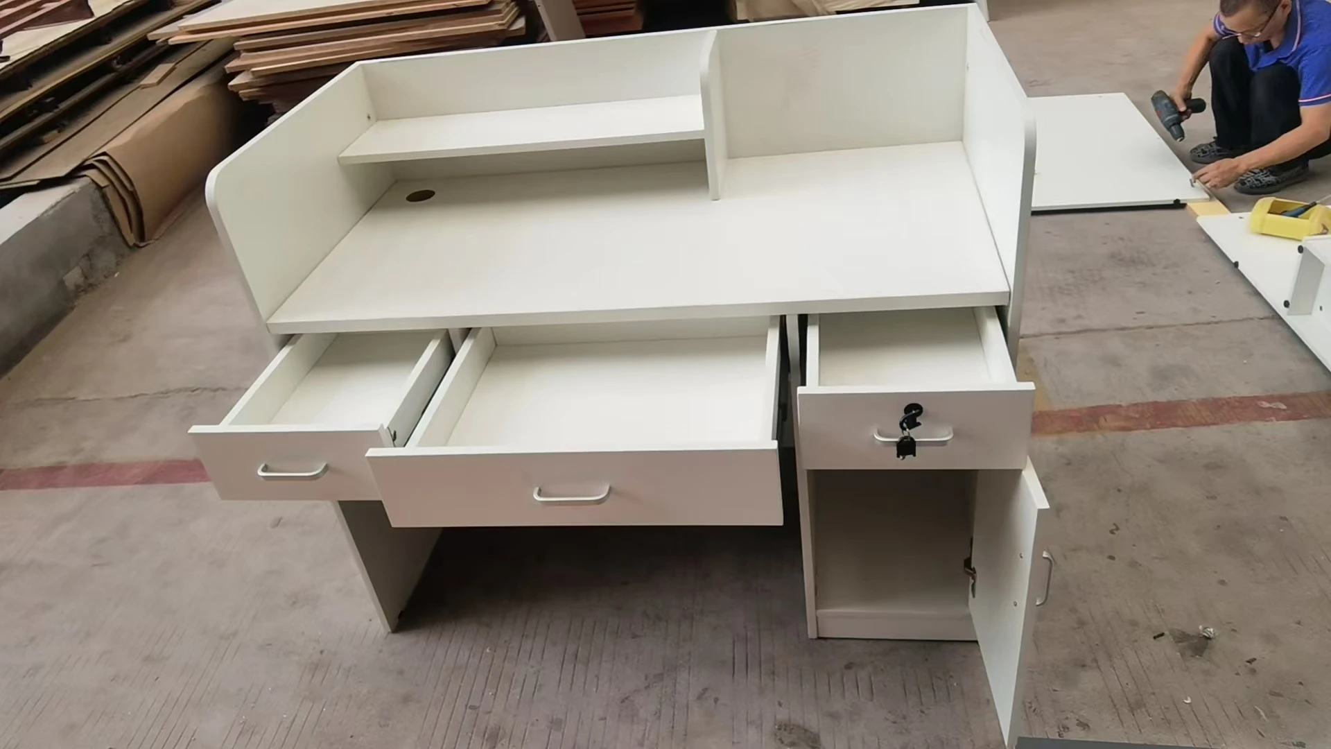 Hot New Modern simple front clothing cashier store small bar table beauty salon counter consulting desk reception desk