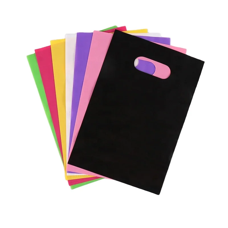 
Cheap Price Custom Clear Clothes Shopping Die Cut Plastic Carrier Bag for Packaging with Handle Logo Print 