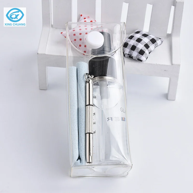 Wholesale Spray Glasses Cleaner Kit Glasses Lens Cleaner For Lens And Screen Cleaning Solution With Cloth And Screwdriver