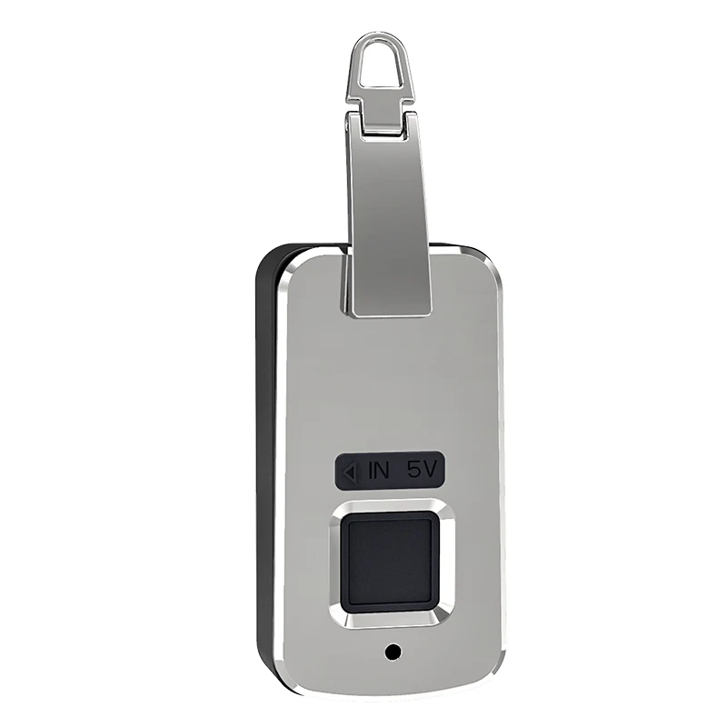 Anti-theft lock Embedded Smart Zinc alloy charging port biometric Fingerprint Lock for bag
