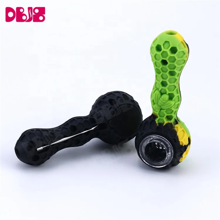 
Portable Customized Logo Silicone Water Electronic Pipe Smoking Accessories 