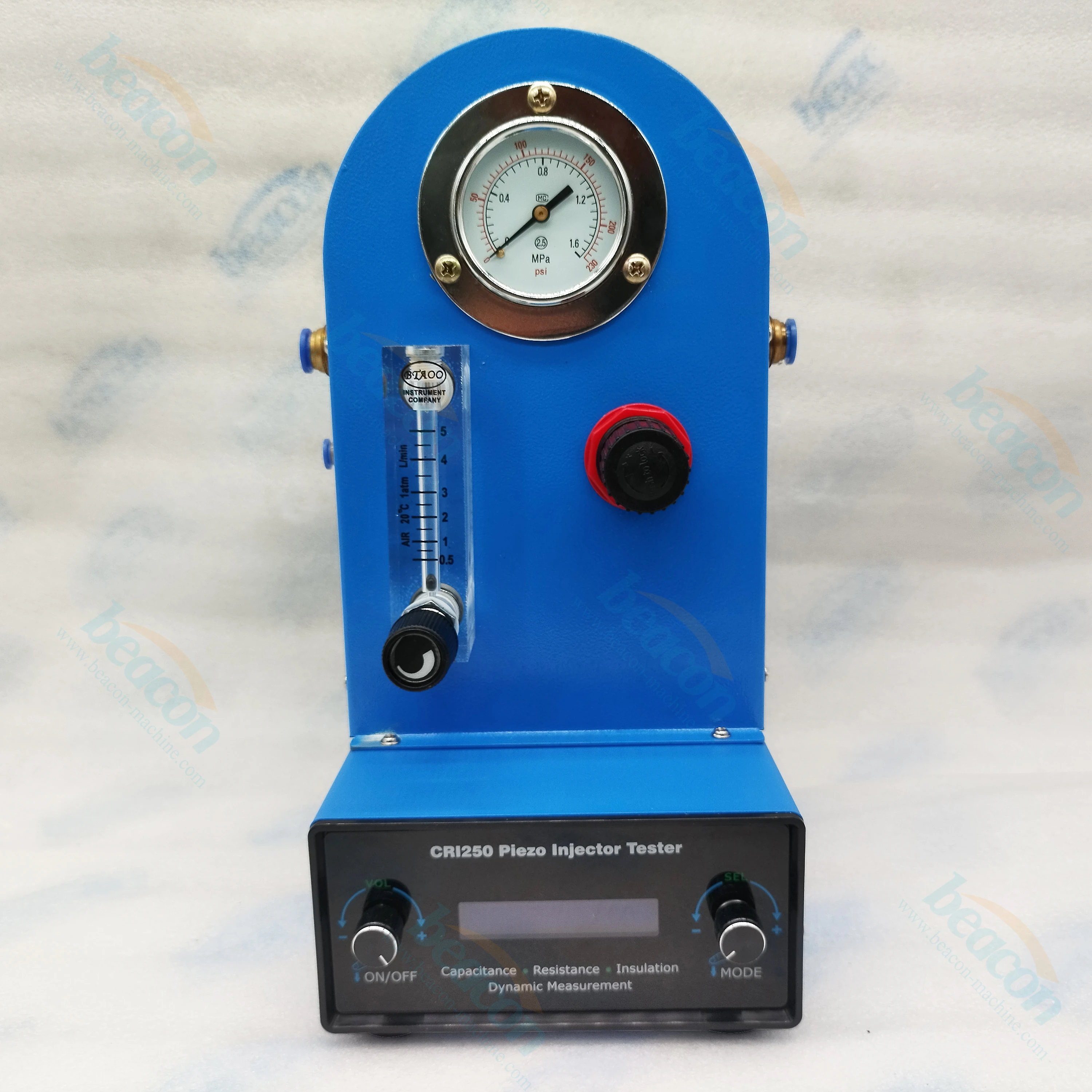 BEACON Machine Common Rail Piezoelectric Injector Tester CRI250 AHE Dynamic Stroke Measuring With Flow Meter For Piezo Injector