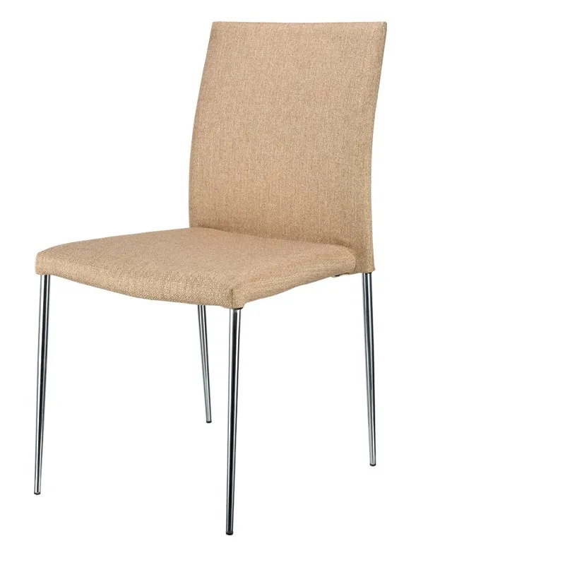 Wholesale Nordic Creative Modern Fabric Kitchen Chair Conference Comfortable Stainless Steel Dinner Chair