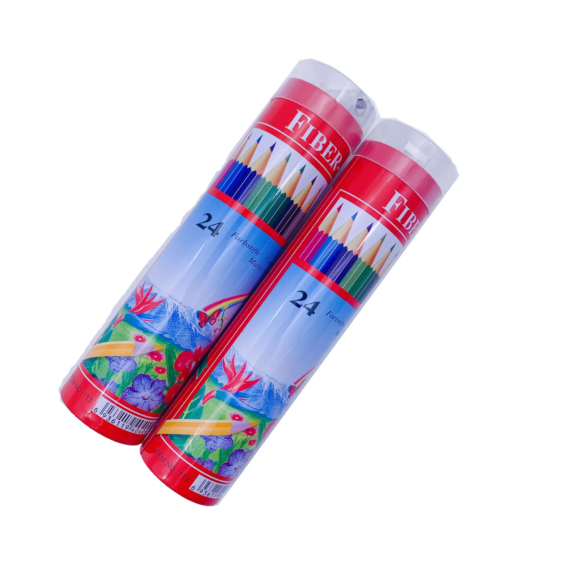 Wholesale Wood kids colored pencils 24 Color Pencils Set Colored Pencils With Tin Box