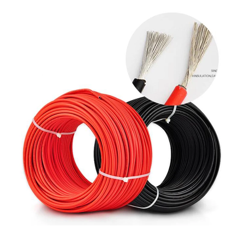 Xlpe/xlpo Solar Wire Pv1-f Solar Pv Cable 4mm2 6mm2 For Solar Panel