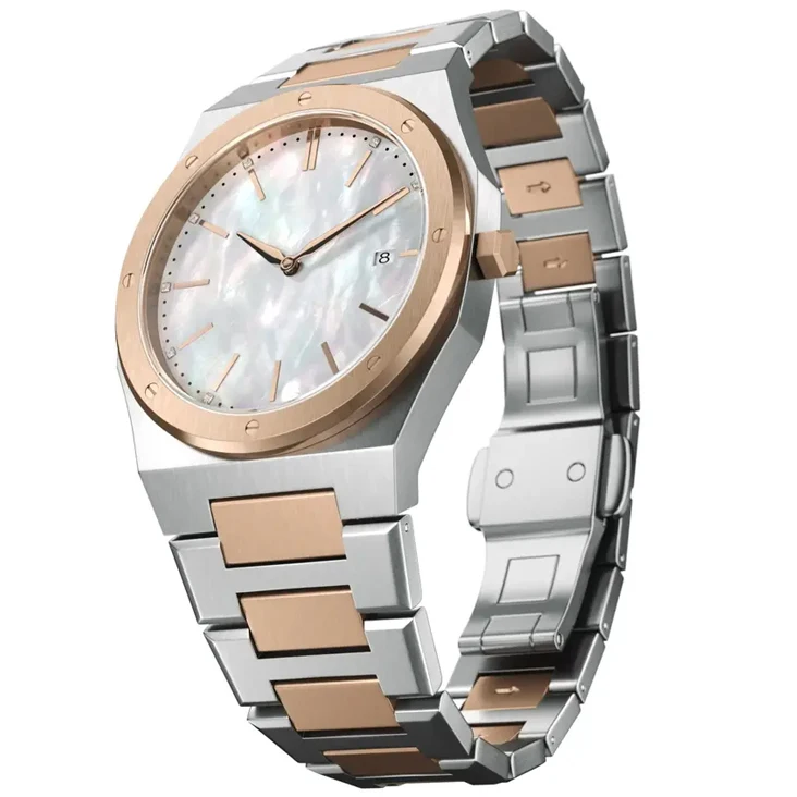 Высококачественные наручные часы VDEAR с логотипом бренда на заказ оригинальные жемчужным корпусом и циферблатом кварцевые