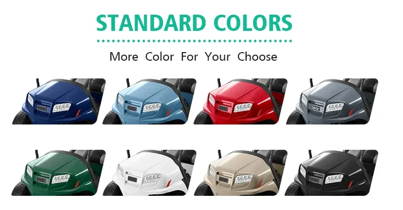 High quality six seat golf sightseeing cart Equipped with lithium battery for comfortable seats and windshield made in China