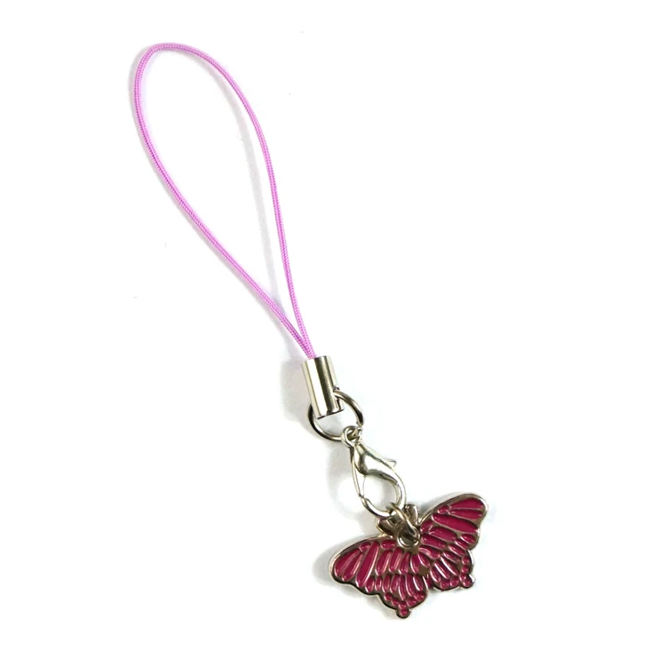 Пользовательские моды металлический блеск Брелок сотовый телефон Шарм ремень для телефонные чехлы