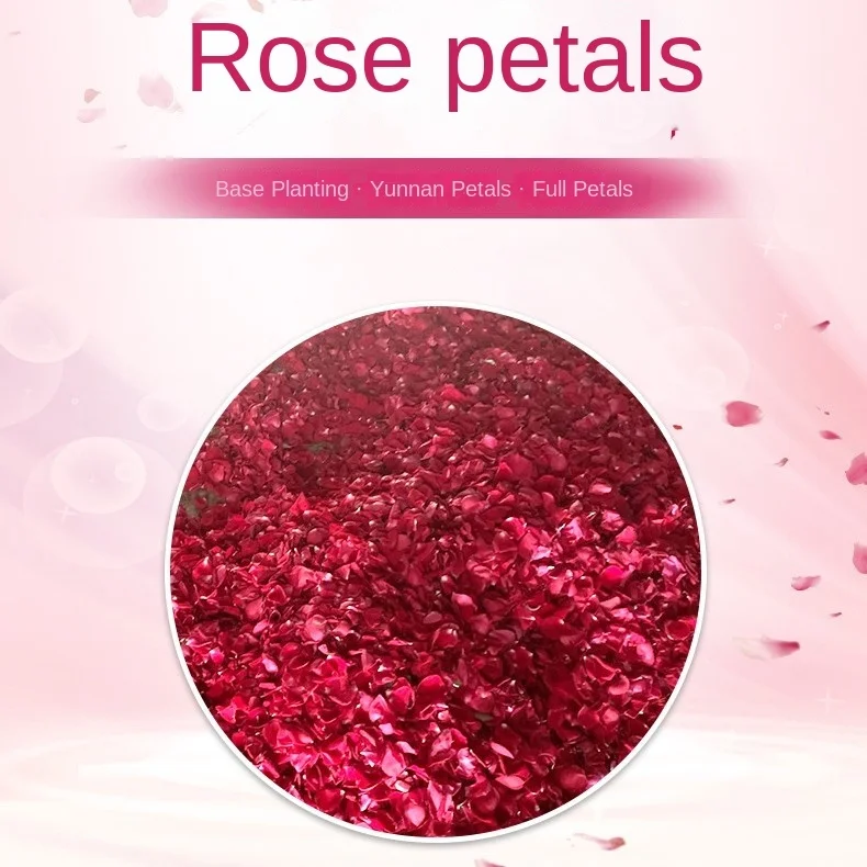 Wholesale rose dried petals hot spring milk bath petals bath supplies 50g/pack