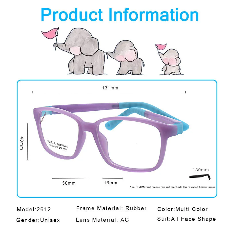 Tr90 Rubber Flexible Colorful Uv Photochromic Glasses Frames No Screw Removable Changing Colors Kids Optical Eyeglasses Frame