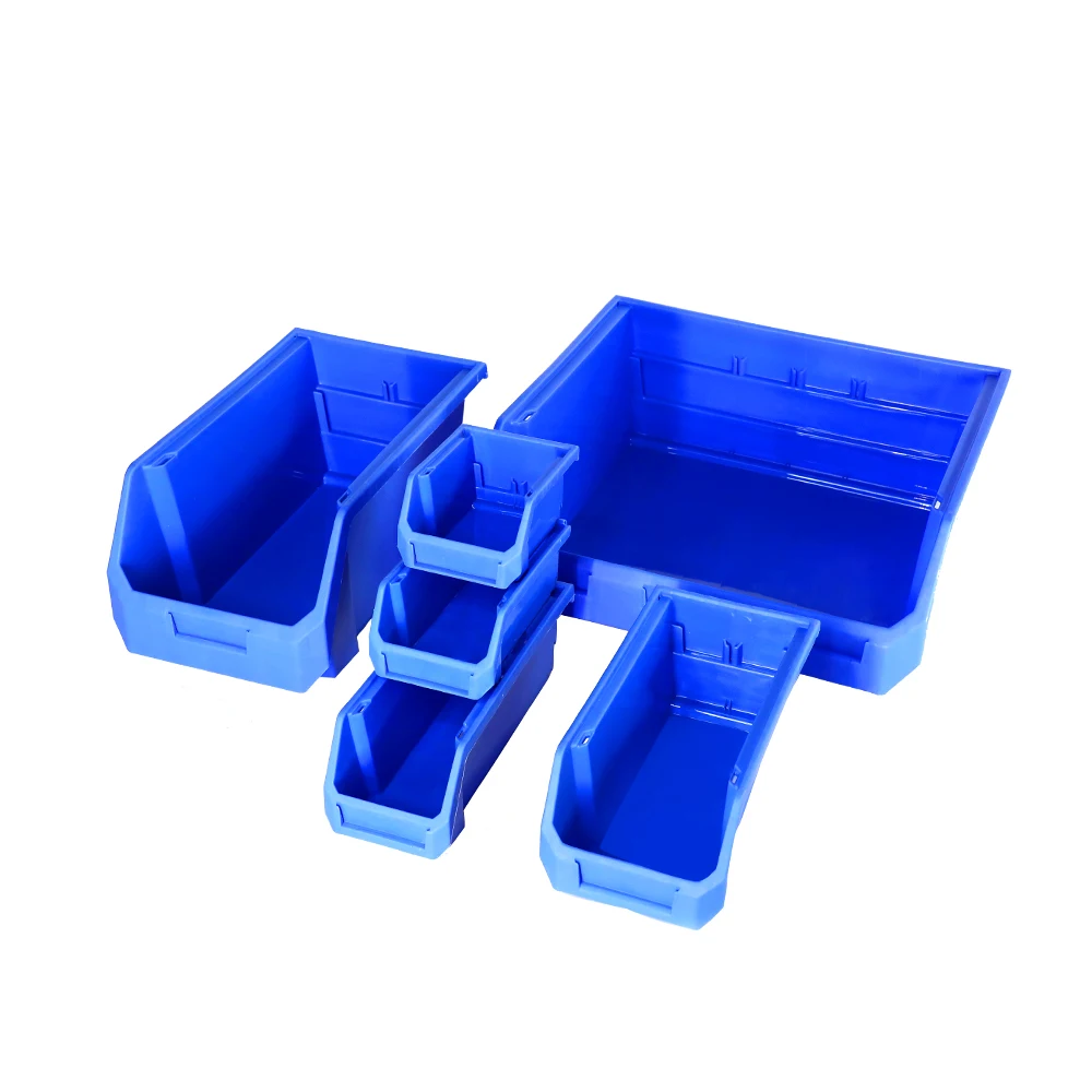 Industrial plastic work bin stackable shelf bins plastic tubs 600 x 400 x 350 plastic picking bins for warehouse small parts