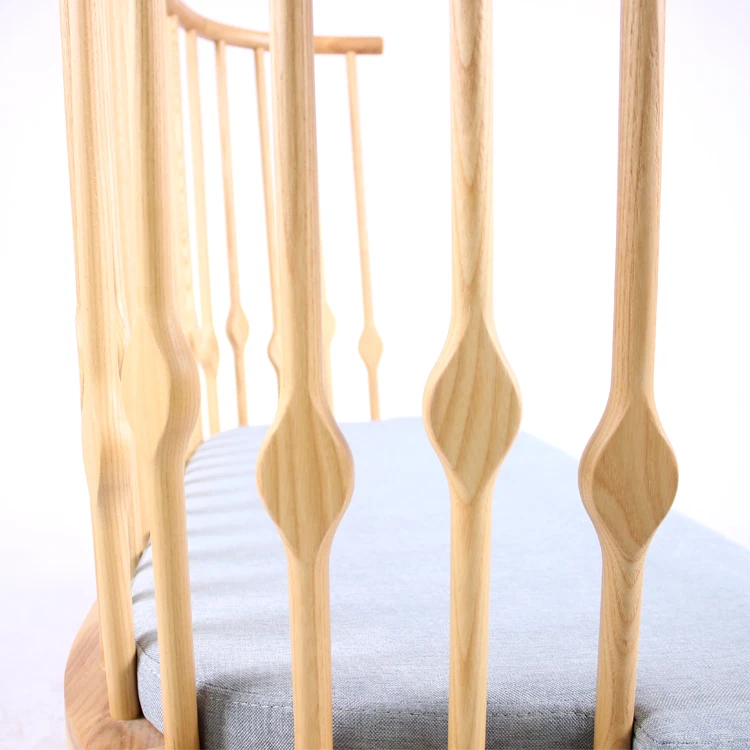 
Nordic Style Simple Modern Fabric Wood Windsor Sofa 