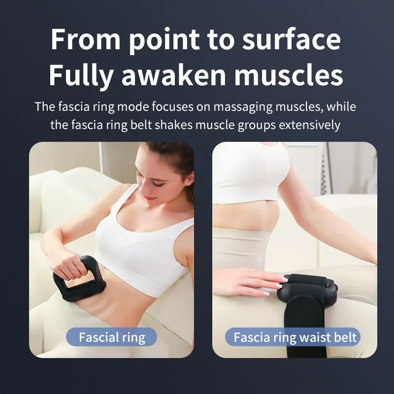 2024 New Wholesale Magic Ring Mini Massage Gun Body Fatigue Relief Vibration Machine Mini Massage Machine