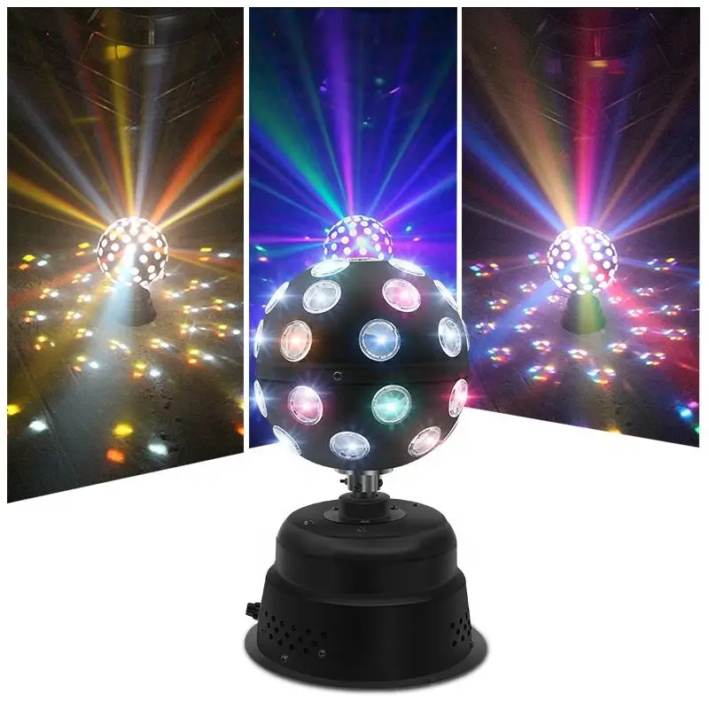 High Brightness Rotating Flash Crystal Colorful Magic Ball Led Laser Dj Effects Light