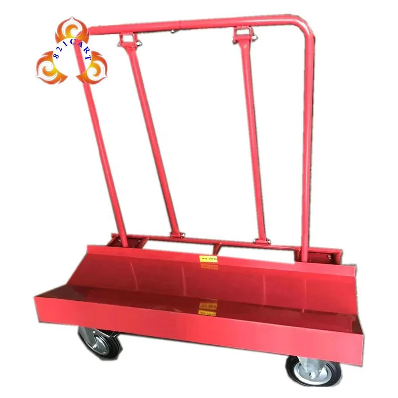 Warehouse Heavy Duty Carbon Steel Frame Drywall Panel Moving Cart