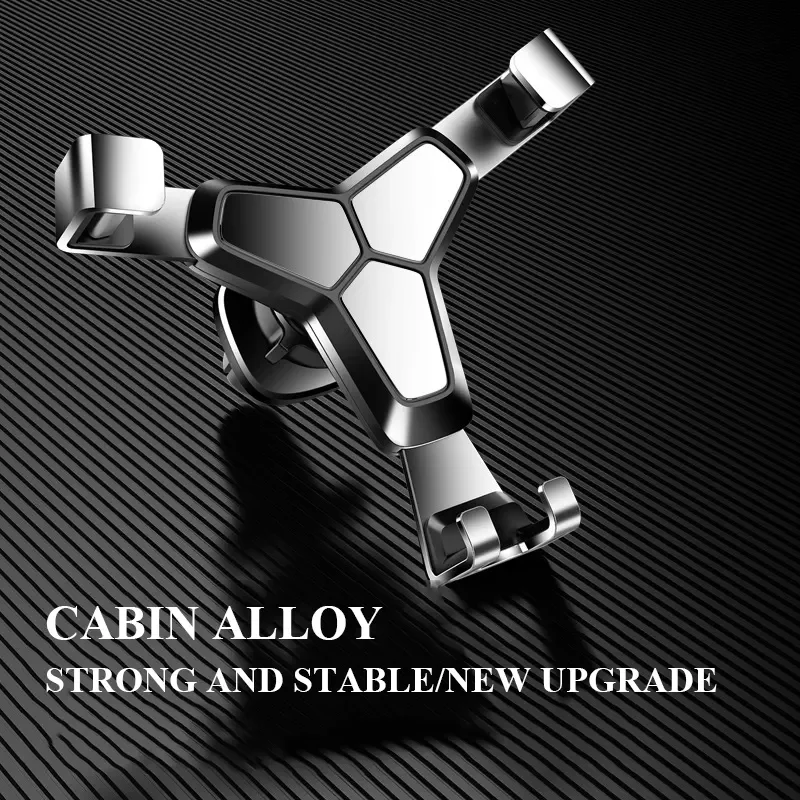 Metal Car Accessories Gravity Air Outlet Bracket Universal Vent Clip Mount Mobile Phone Holder