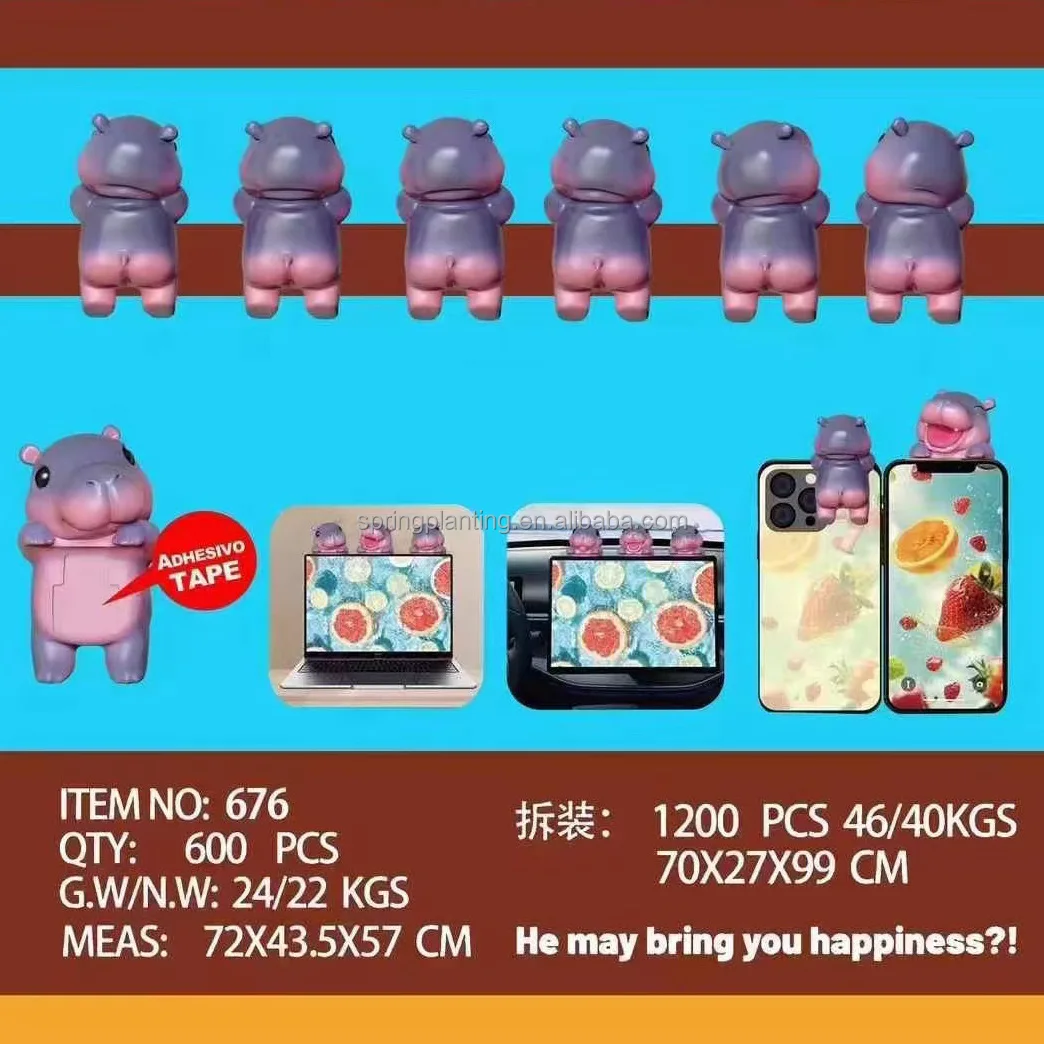 Creative MoDeng Pygmy Hippo Factory Sale Model Ornaments Decoration