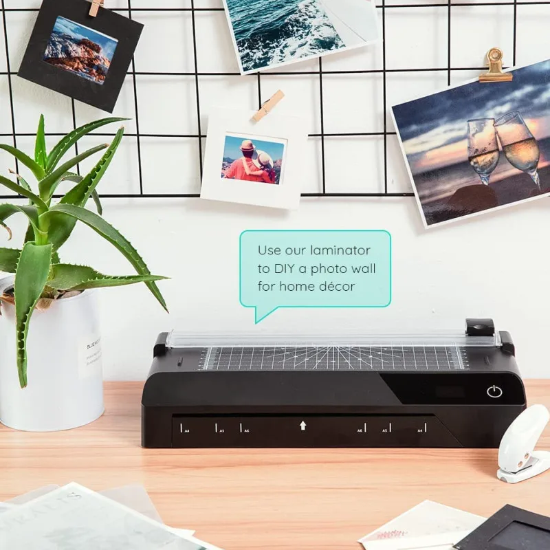 Multi Functional A4 Cold and Hot 9 Inch Automatic Laminating Laminator Machine with Cutting