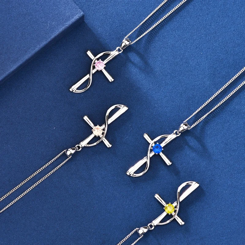 Вера Надежда Любовь, соответствующий месяцу рождения колье с подвеской в виде креста для женщин на день рождения женские ювелирные изделия на День Матери подарки для подруги и ее