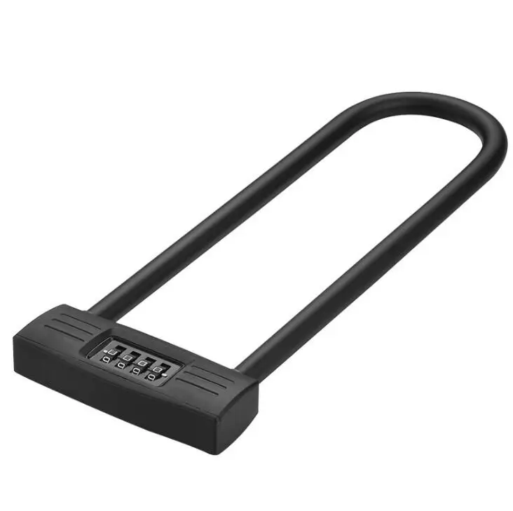 YH2146 Lengthened 4-bit U Combination Lock Shop Glass Door Handle Bicycle Motorcycle Combination Lock