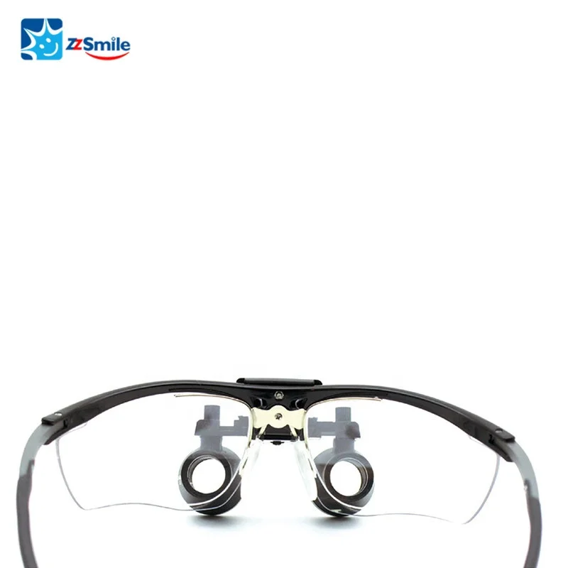 Auto Focus Anti-fogging Lens Titanium Flip-up Type Dental Loupes 2.5X Dental Implant Surgical Series