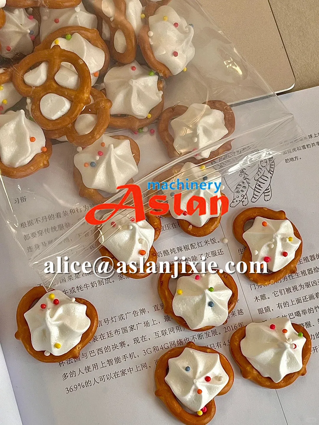 Sweet Manabitas automatic extruding machine/ Meringue cookies sugar filling machine