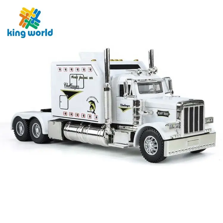 New Coming realistic 1:24 big American truck Toy Car Model Diecast friction toy vehicle Alloy Metal Model Cars