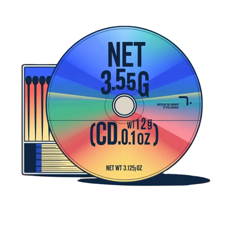 Дизайн по индивидуальному заказу Круглый CD DVD чехол мультяшная форма экзотическая 8-й 3 5 г хлопковая конфета литые майларовые сумки с оконной витриной