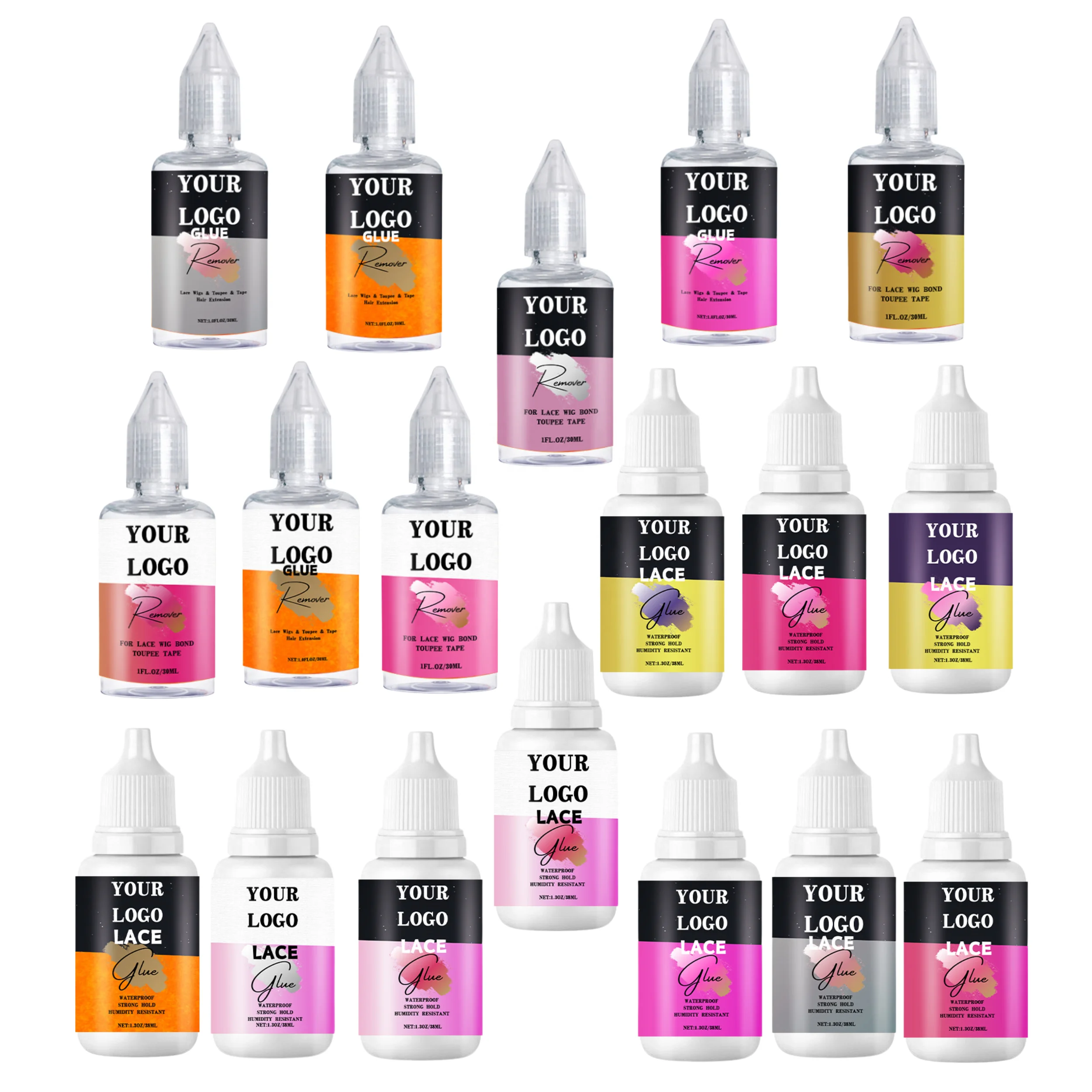 Portable Custom Wholesale Strong Hold Waterproof Private Label Wig Lace Eyelash Extension Glue