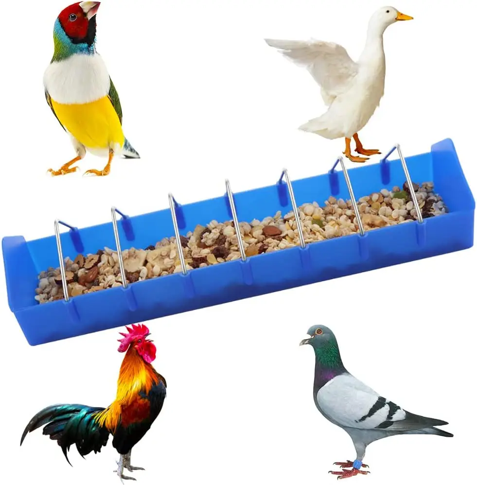Durable Plastic Bird automatic feeder 50cm/68cm/40cm Long pigeon /quail feeder