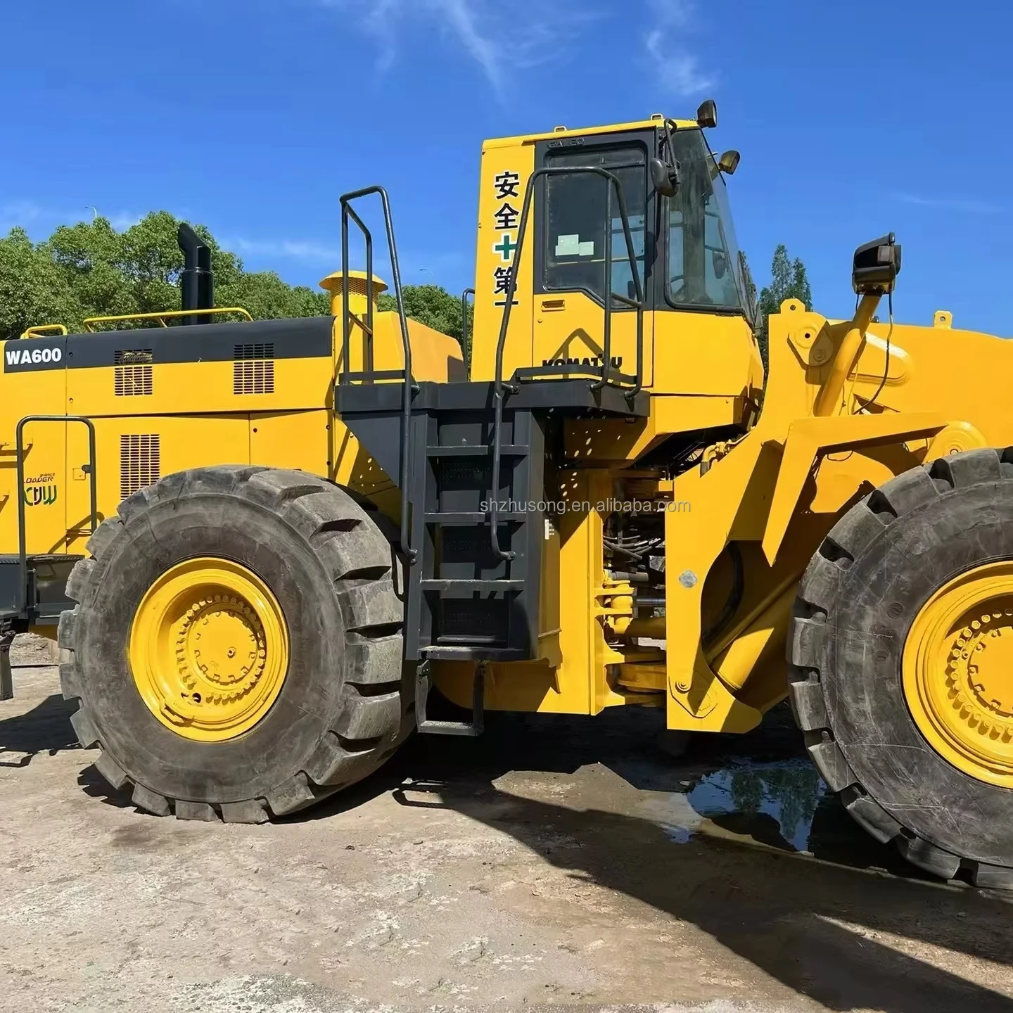 Komatsu подержанный погрузчик WA600 строительная машина разумная цена Япония горячая Распродажа Подержанные колесные погрузчики