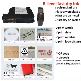 Yaomatec Low Price JS12(M) Handheld Inkjet Printer Quick Dry Black Blue Red Yellow Green Ink Cartridge