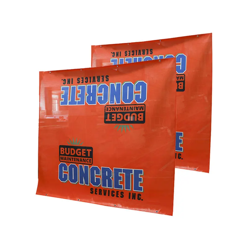 Custom outdoor advertising mesh fabric pvc vinyl print banner for promotion construction fence printed banner