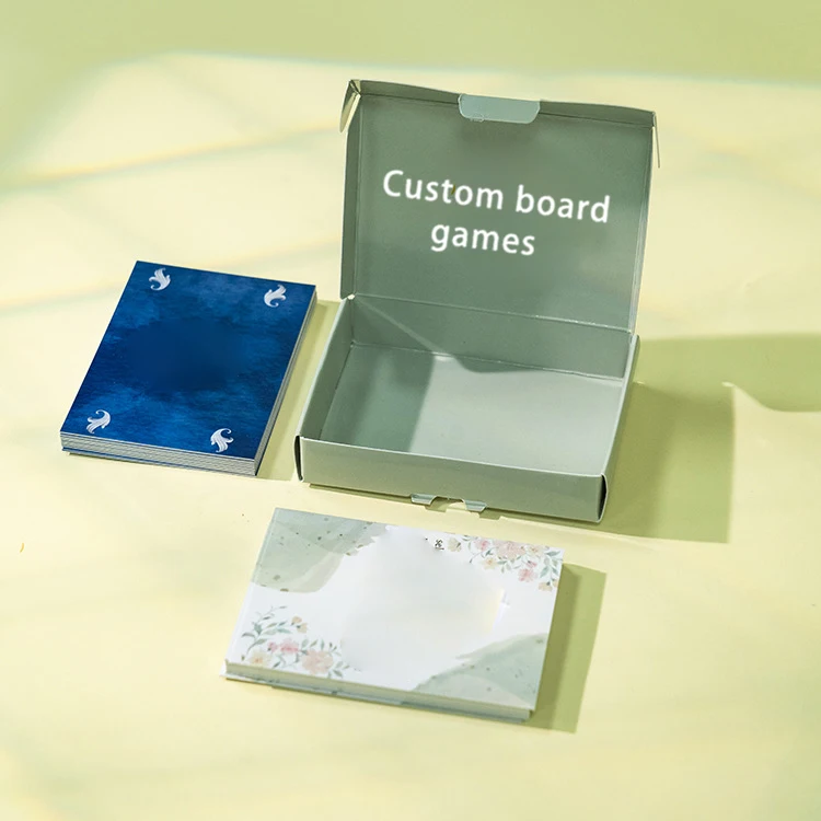 Custom Board Card Printing Deck Personalized Game Cards Party Full Color Game Poker Playing Card With Box
