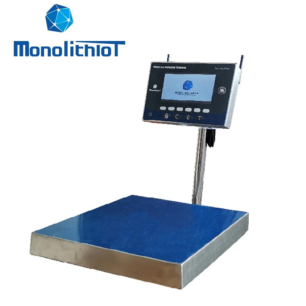MonolithIoT 30*40cm 60kg LCD Display with Customized Android APP Digital Platform Scale for Industrial