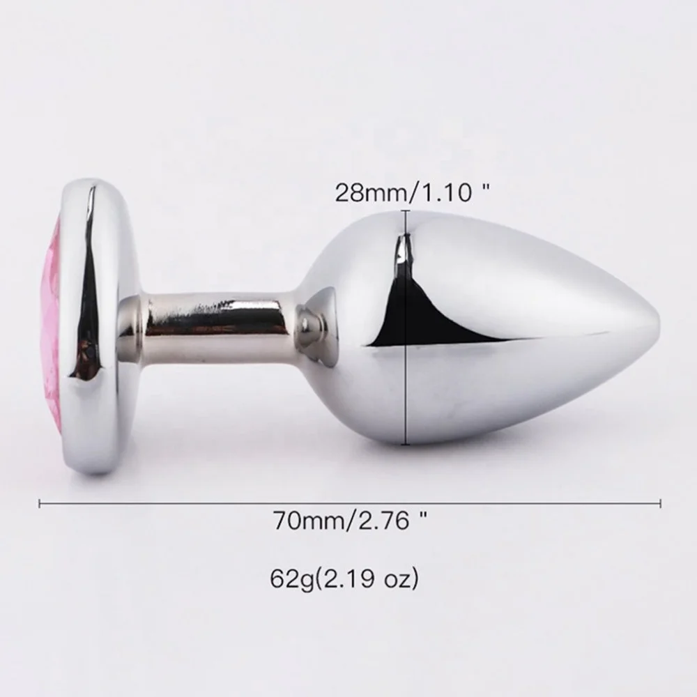 Hot Selling Metal Anal Toys Simulation Expand Heart Steel  Waterproof anal plug