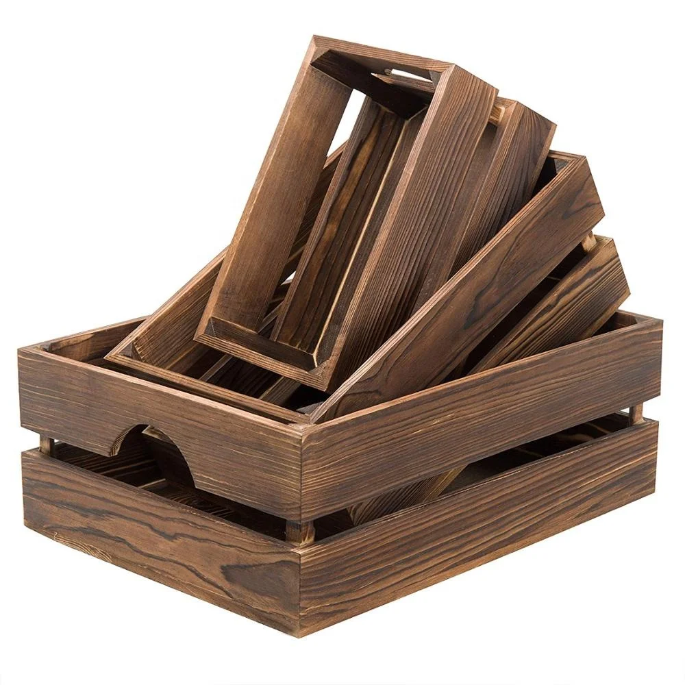 Manufacture Customized Wooden Crate /vegetable storage crates