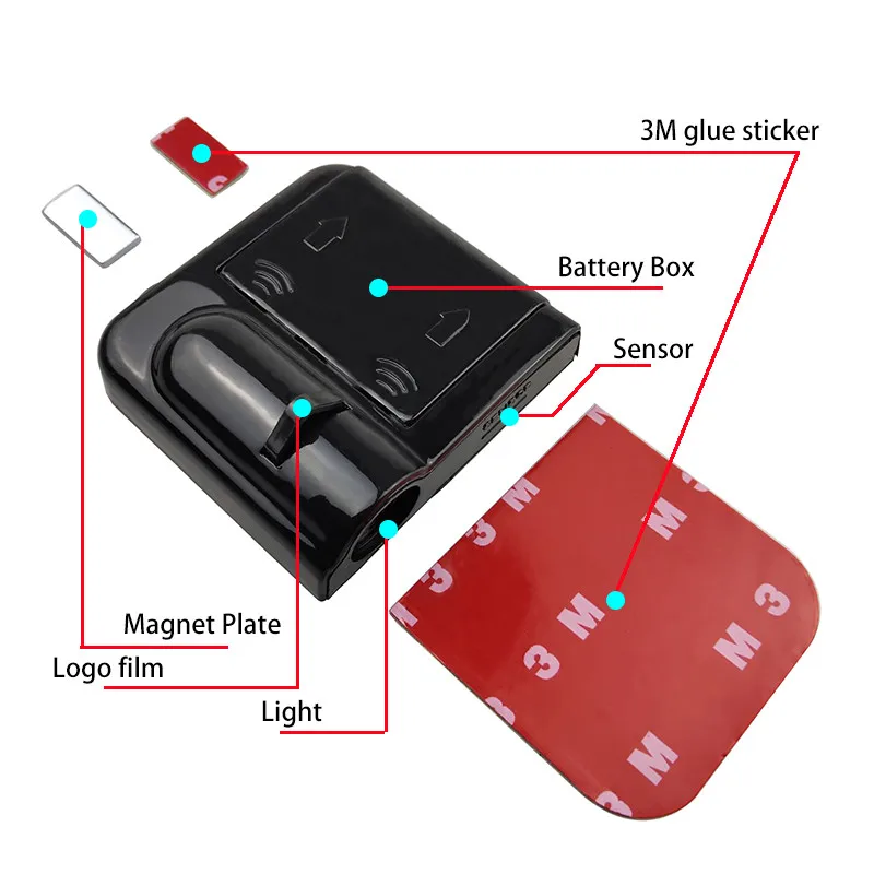 wireless car logo welcome light led car door light 12V car lamp