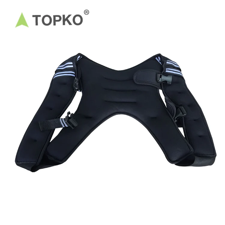 TOPKO 600D Oxford 10lb Cloth Running Fitness Vest Olive Drab Regular Laser Cut Plate Carrier Vest weight vest