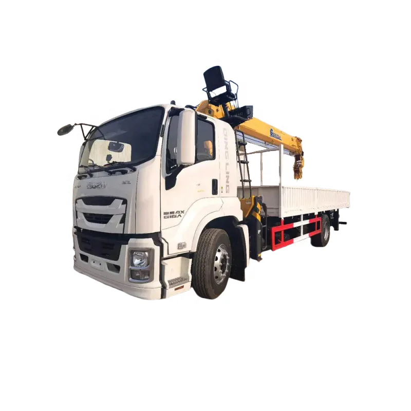 Japan Brand ISUZU GIGA 8Ton Hydraulic Boom Crane Truck Hengli Cylinder big Loading Capacity 15m Max Lifting Height on sale