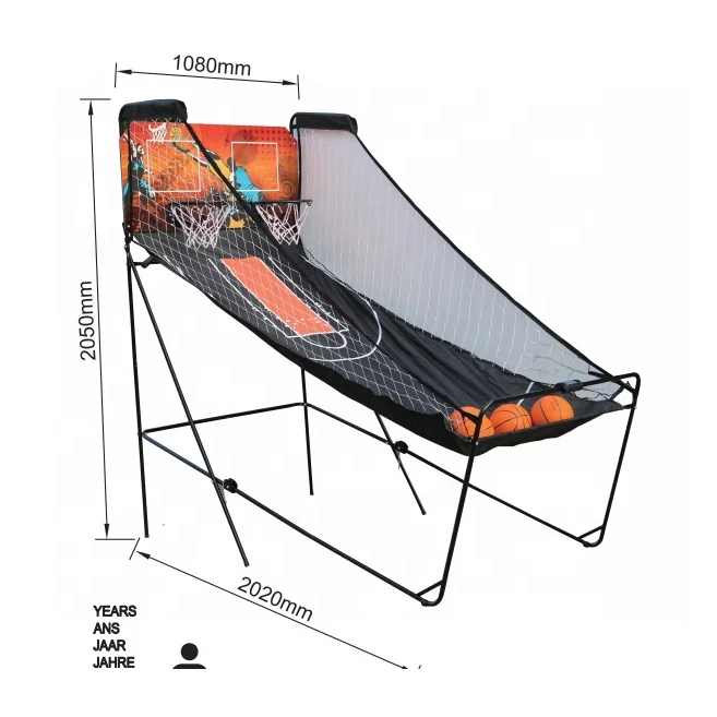 Automatic Scoring Folding Electronic Basketball Shooting Machine Factory Wholesale Court Equipment for Adults and Children