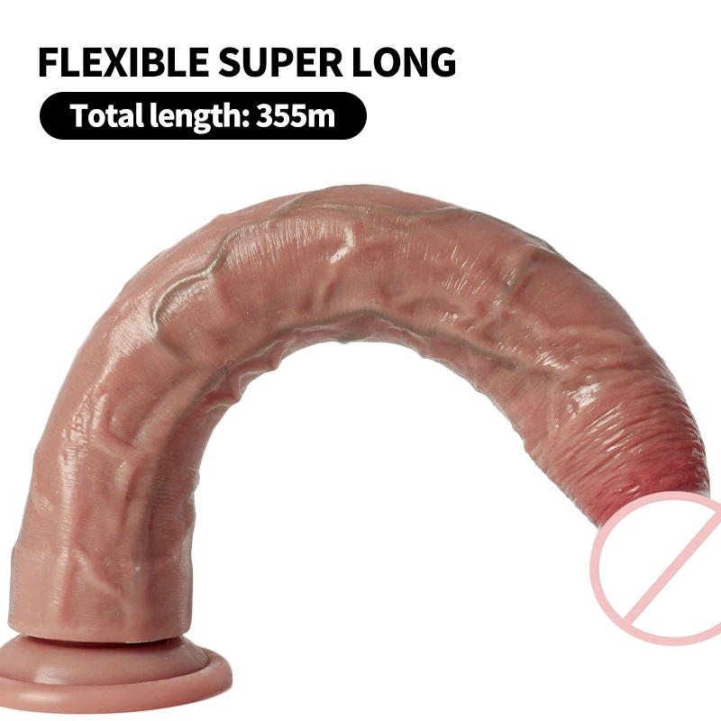 Wholesale Super Long 14 Inches Realistic Adult Sex Toy Penis Toy Big Dildo for Women Penis Masturbator