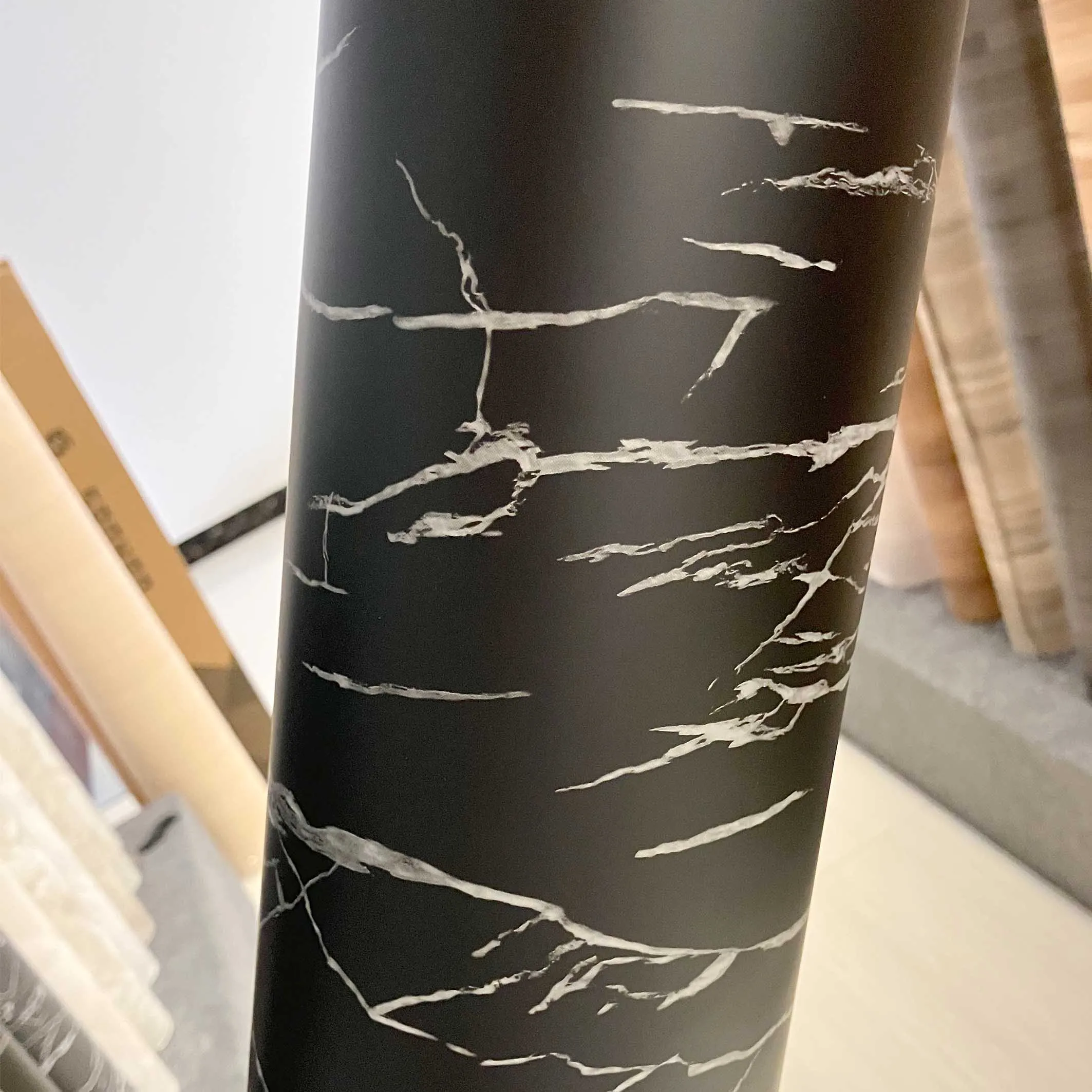 PVC Marble Film for Hot Pressing Wall Decor Marble Lamination Film Roll Decorative Film for Kitchen with Marble Simulation