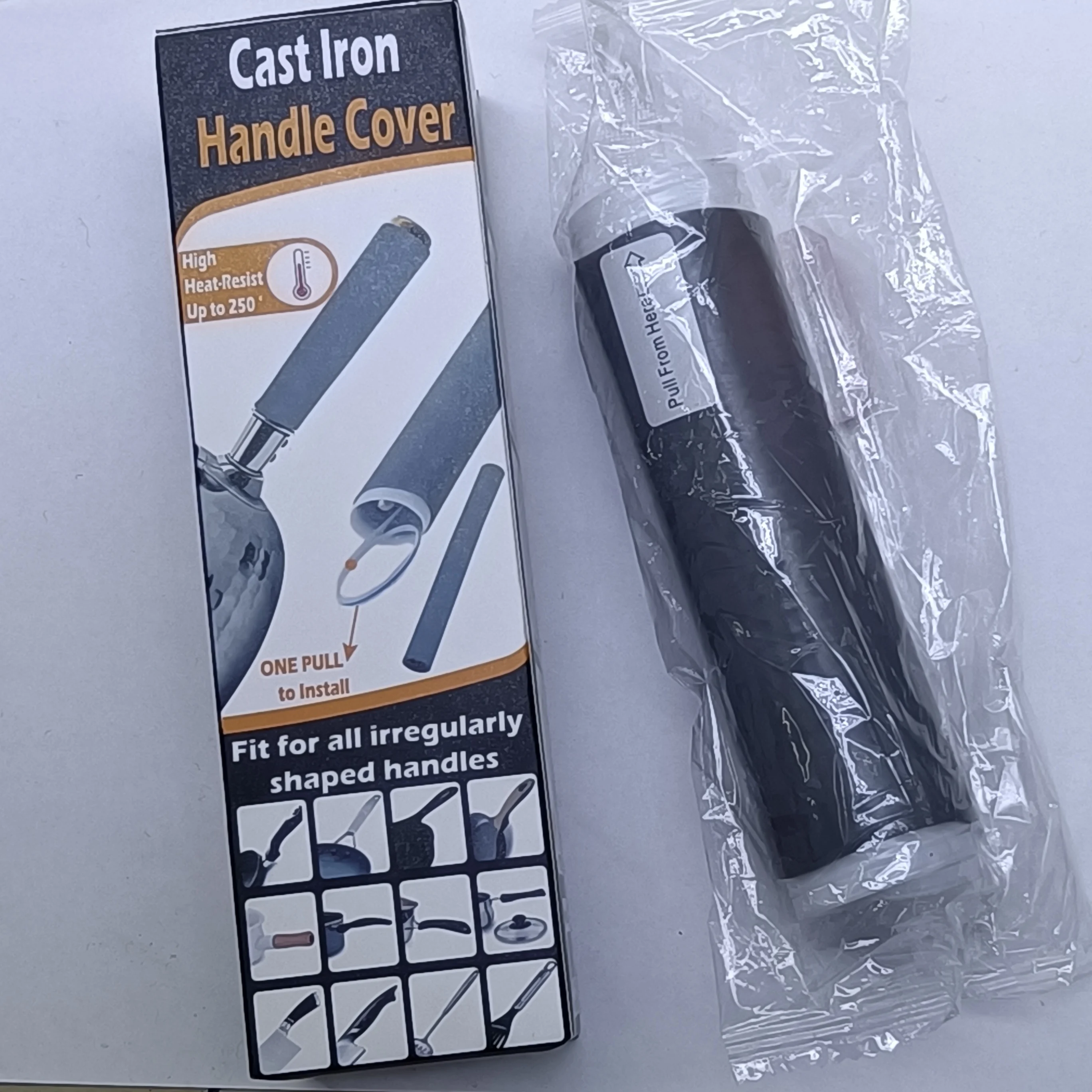 Silicone Hot Handle Holder, Potholder for Cast Iron Skillets, Rubber Pot Handle Sleeve Heat Resistant for Frying Pans & Griddles