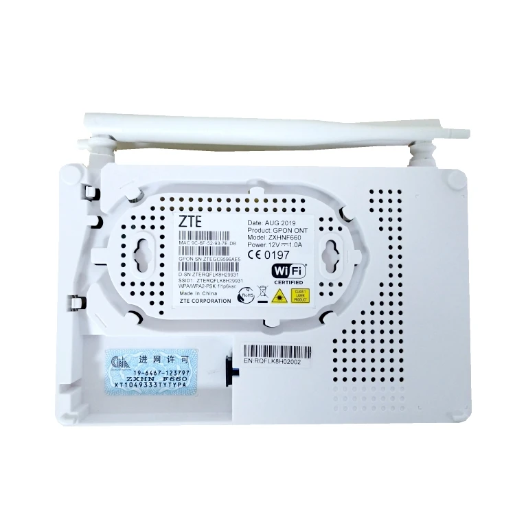  Новинка ZTE F660 V8 1GE 3FE 1POTS 1USB WiFi ONU F609 GPON ONT с
