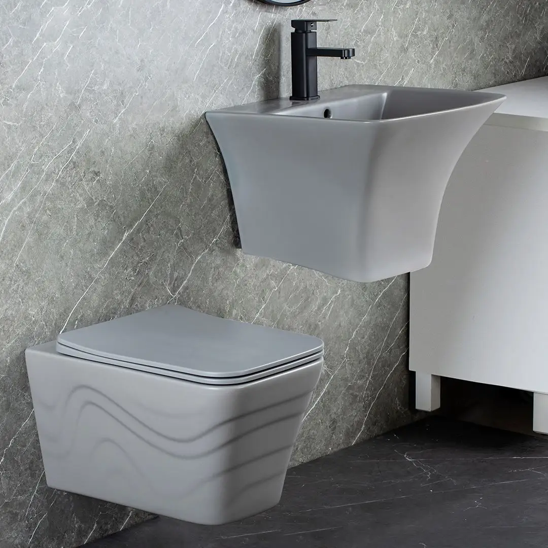 Hot Sell Rimless Water Closet Toilet Basin Sink Toilet Set Wc Toilet Set