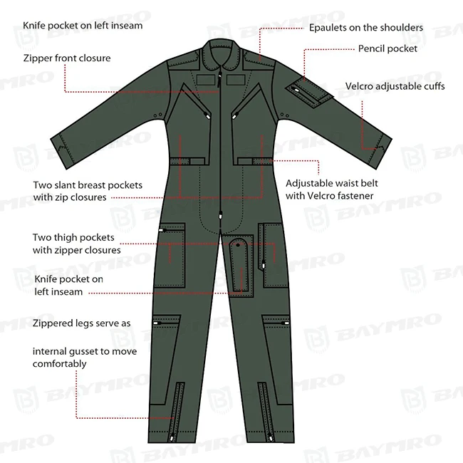 Nomex г/кв. М изготовленный огнестойкий Летающий костюм пилот комбинезон