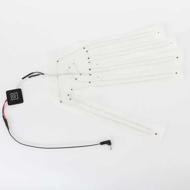 Electric Far Infrared Carbon Fiber Heating Elements Heating Pad System for Winter Sports Glove