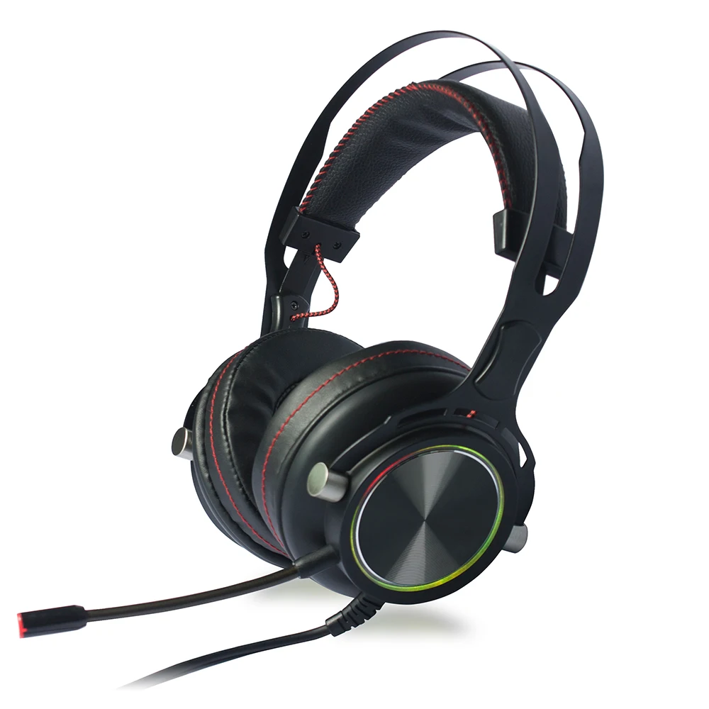 7 1 канальный звук Игровые наушники с вибрацией и RGB света